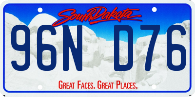 SD license plate 96ND76
