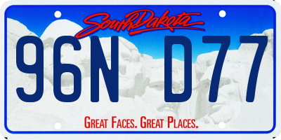 SD license plate 96ND77