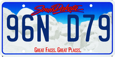 SD license plate 96ND79