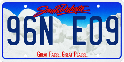SD license plate 96NE09