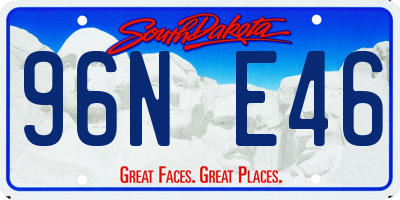 SD license plate 96NE46