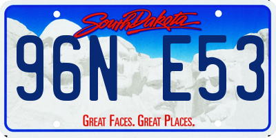 SD license plate 96NE53