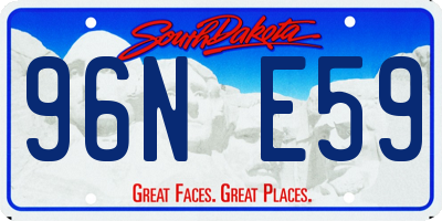 SD license plate 96NE59