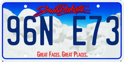 SD license plate 96NE73