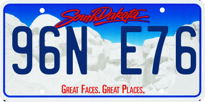 SD license plate 96NE76