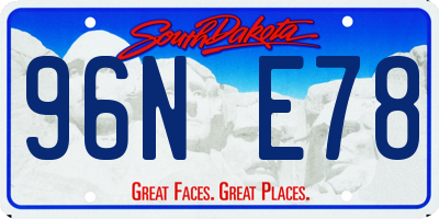 SD license plate 96NE78