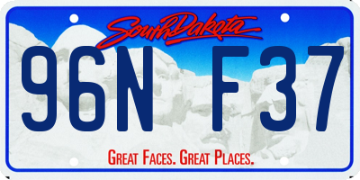 SD license plate 96NF37