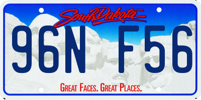 SD license plate 96NF56