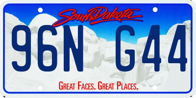 SD license plate 96NG44