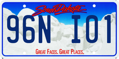 SD license plate 96NI01
