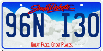 SD license plate 96NI30
