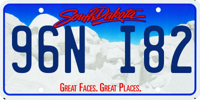 SD license plate 96NI82