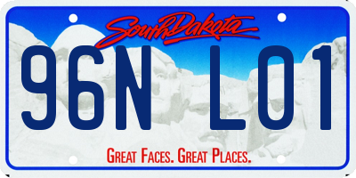 SD license plate 96NL01