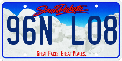 SD license plate 96NL08
