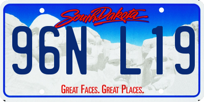 SD license plate 96NL19
