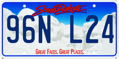 SD license plate 96NL24