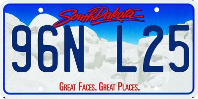 SD license plate 96NL25