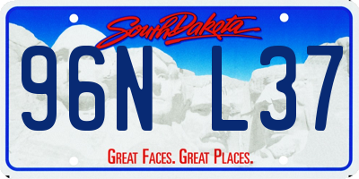 SD license plate 96NL37