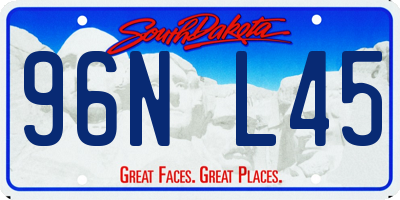 SD license plate 96NL45
