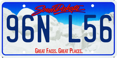 SD license plate 96NL56