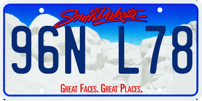 SD license plate 96NL78