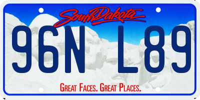 SD license plate 96NL89
