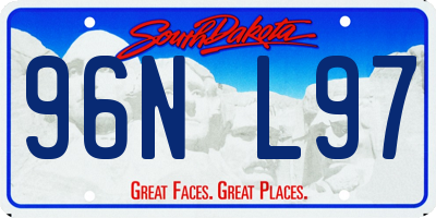 SD license plate 96NL97