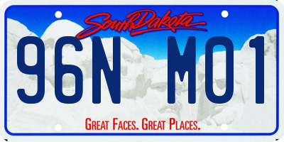 SD license plate 96NM01