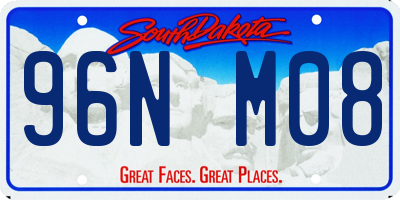 SD license plate 96NM08