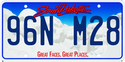 SD license plate 96NM28