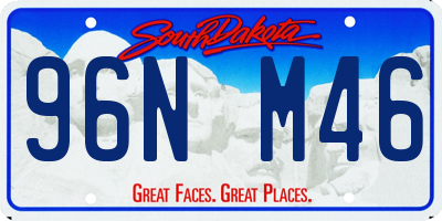 SD license plate 96NM46