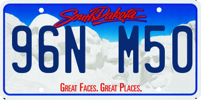 SD license plate 96NM50
