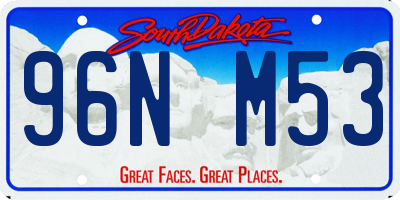 SD license plate 96NM53