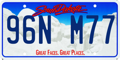 SD license plate 96NM77