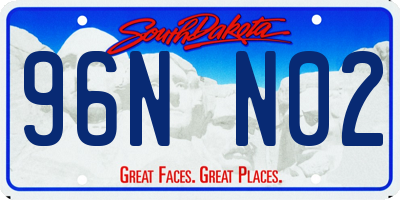 SD license plate 96NN02