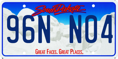 SD license plate 96NN04