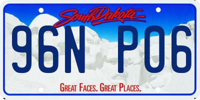 SD license plate 96NP06