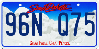 SD license plate 96NQ75