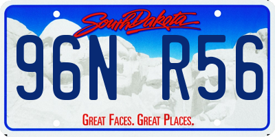 SD license plate 96NR56