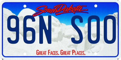 SD license plate 96NS00