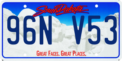 SD license plate 96NV53