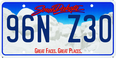 SD license plate 96NZ30