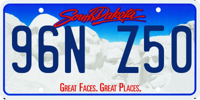 SD license plate 96NZ50
