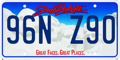 SD license plate 96NZ90
