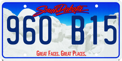 SD license plate 96OB15
