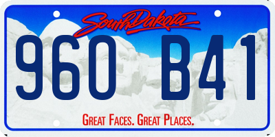 SD license plate 96OB41