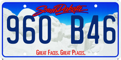 SD license plate 96OB46