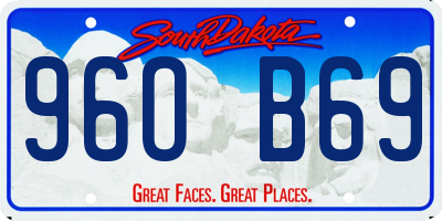 SD license plate 96OB69