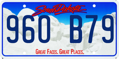 SD license plate 96OB79