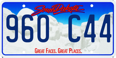 SD license plate 96OC44